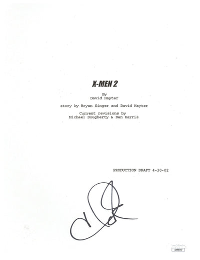 Halle Berry Signed X-Men 2 Script Cover Autographed JSA COA