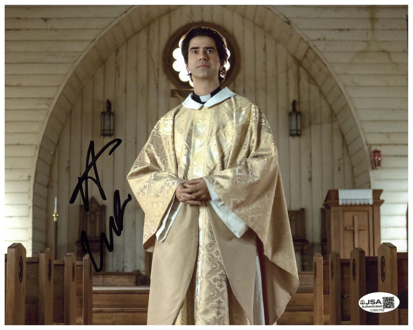 Hamish Linklater Signed 8x10 Photo Midnight Mass Autographed JSA COA 2