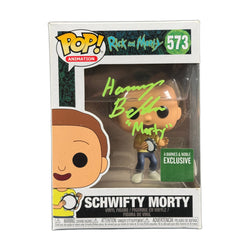 Image of Harry Belden Signed Funko POP Rick and Morty Schwifty Morty 573 Autographed JSA COA