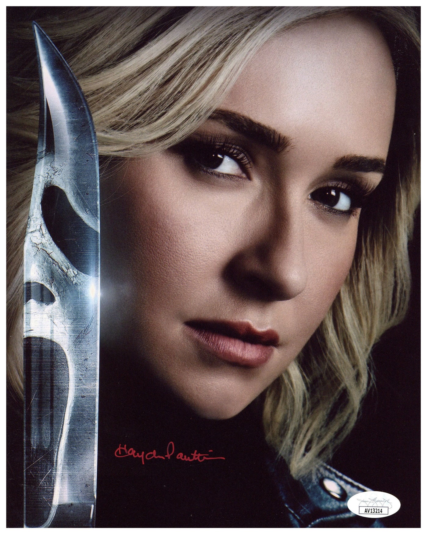 Hayden Panettiere Signed 8x10 Photo Scream Ghost Face Authentic Autographed JSA COA 2