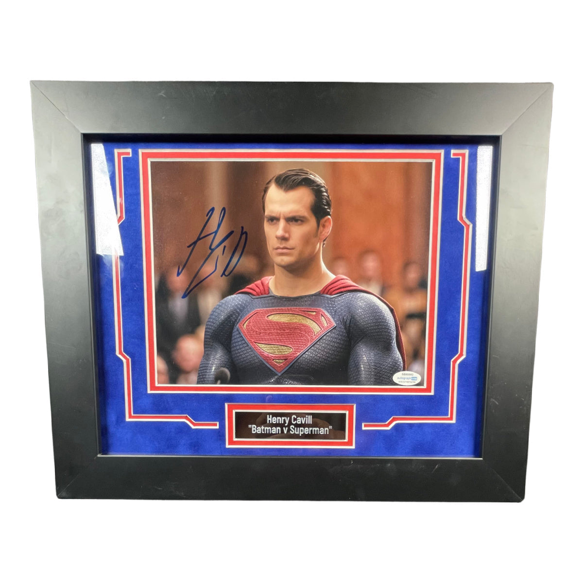 Henry Cavill Signed 8x10 Photo DC Superman Framed Autographed AutographCOA 2