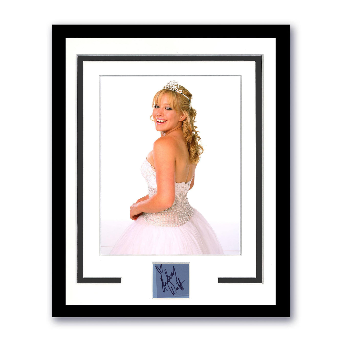Hilary Duff Signed Cut 11X14 Display Custom Framed Autographed ACOA #2