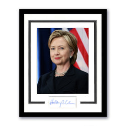 Image of Hillary Clinton Signed 11x14 Framed Photo President First Lady Autographed ACOA