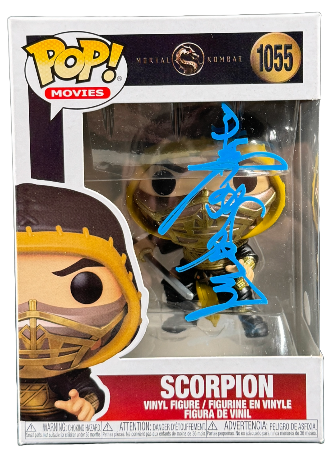 Hiroyuki Sanada "Scorpion" Signed Funko Pop #1055 Mortal Kombat Autographed JSA COA