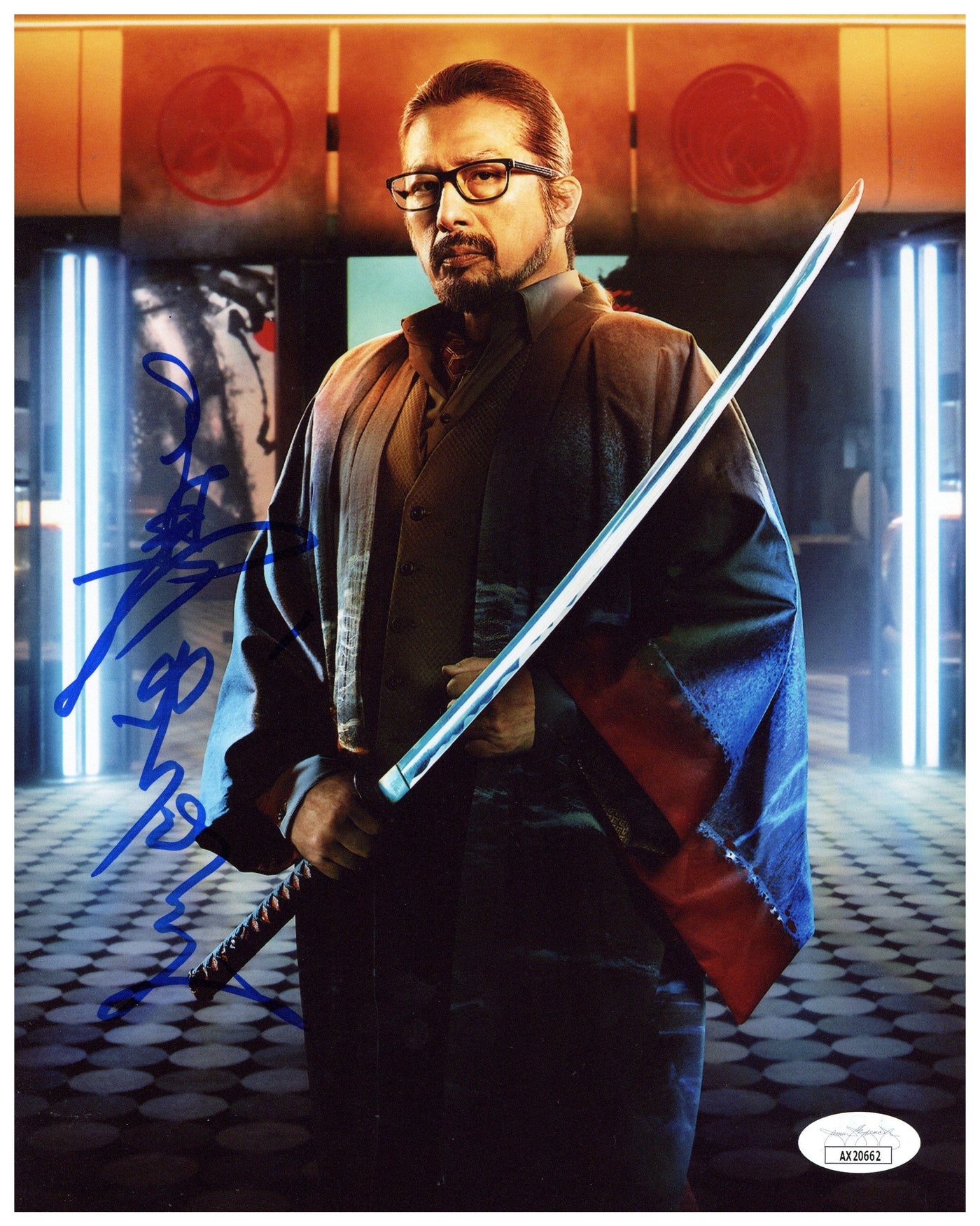 Hiroyuki Sanada Signed 8x10 Photo John Wick Autographed JSA COA