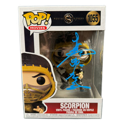 Image of Hiroyuki Sanada Signed Funko POP Scorpion Mortal Kombat Autographed JSA COA