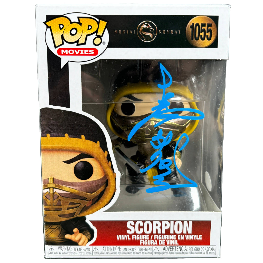 Hiroyuki Sanada Signed Funko Pop #1055 Mortal Kombat Scorpion Autographed JSA COA