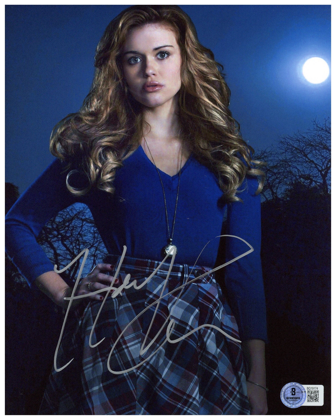 Holland Roden Signed 8x10 Photo Teen Wolf Autographed BAS COA