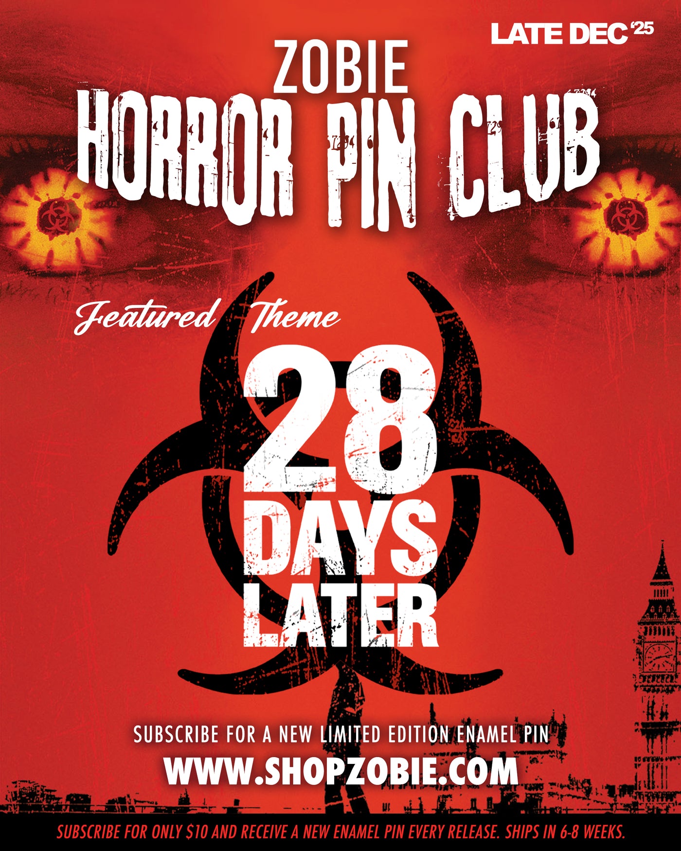 Zobie Horror Pin Club - Bi-Monthly Enamel Pin Subscription