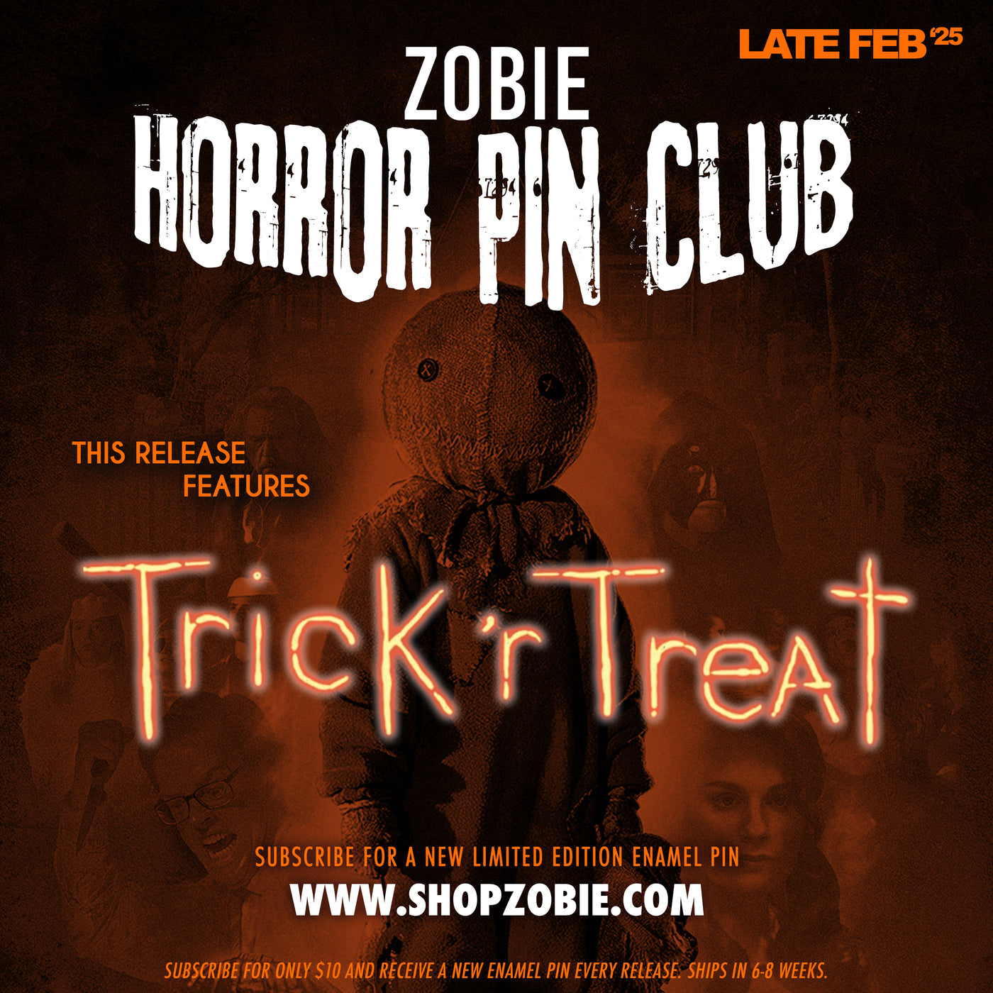 Zobie Horror Pin Club - Bi-Monthly Enamel Pin Subscription