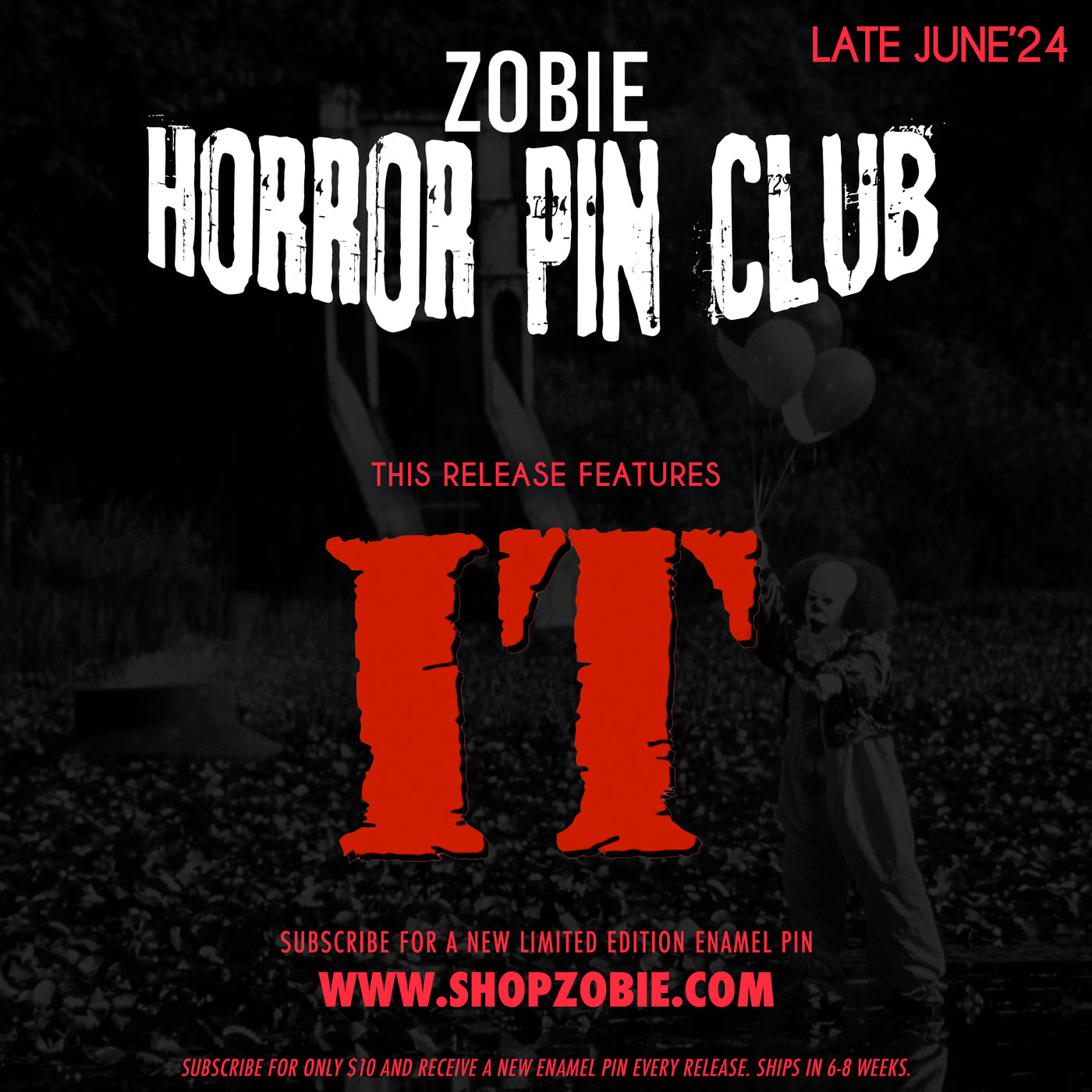 Zobie Horror Pin Club - Bi-Monthly Enamel Pin Subscription