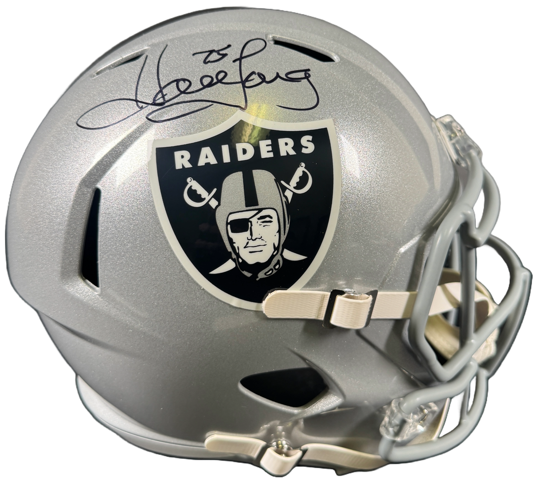 Howie Long Signed Oakland Raiders F/S Speed Helmet Autographed BAS COA