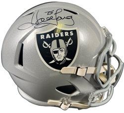 Image of Howie Long Signed Oakland Raiders F/S Speed Helmet Autographed BAS COA
