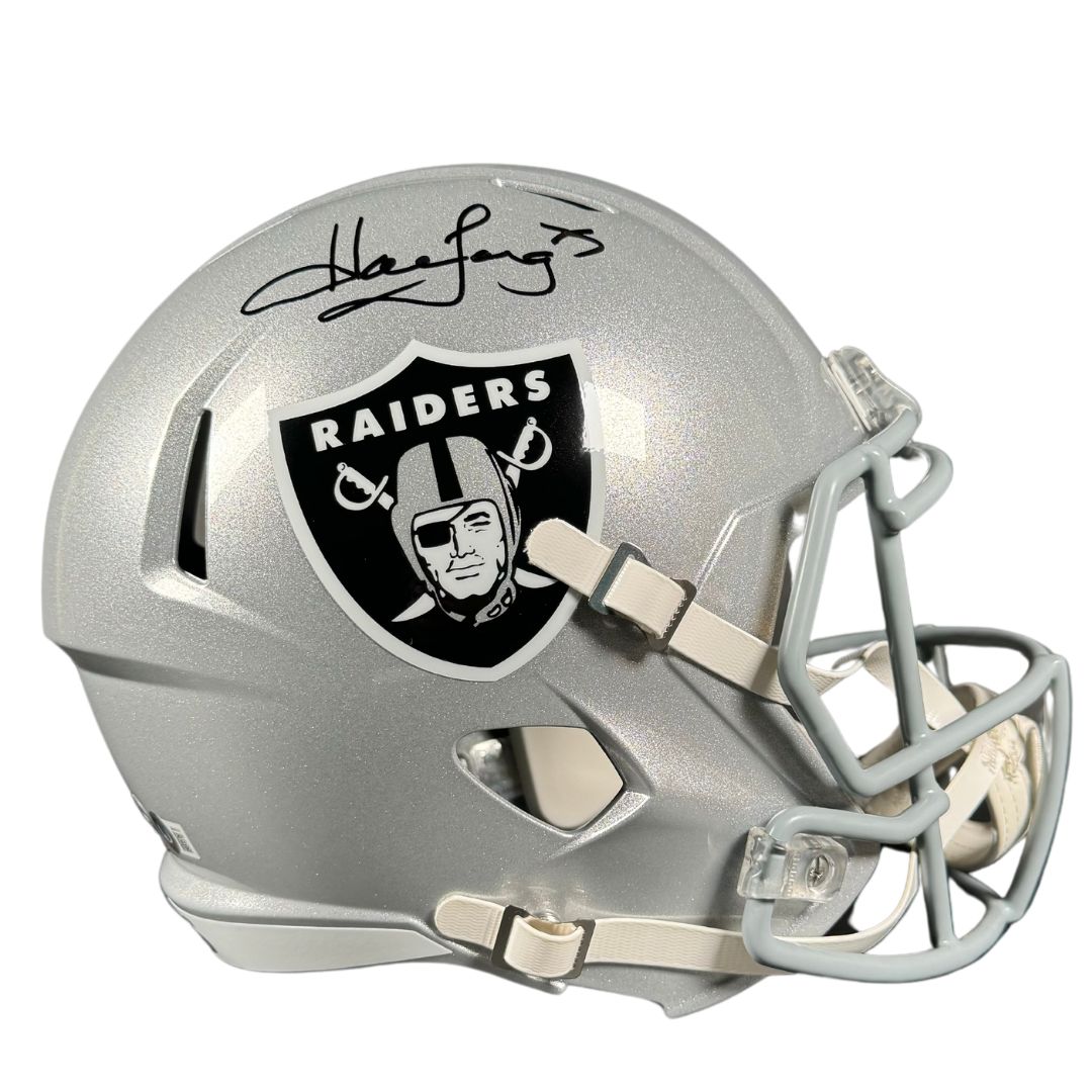 Howie Long Signed Oakland Raiders F/S Speed Helmet Autographed BAS COA