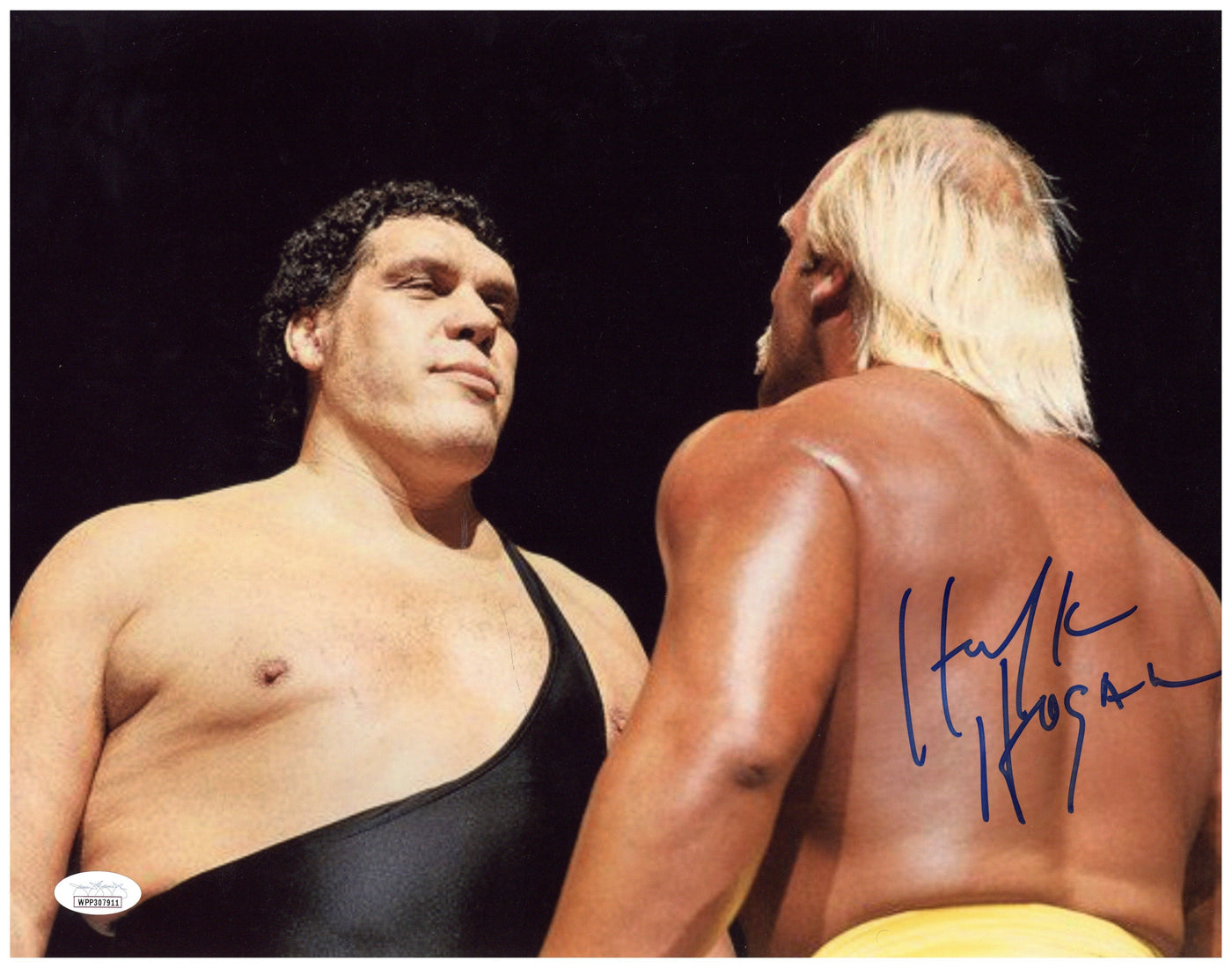 Hulk Hogan Signed 11x14 Photo WWE WWF Andre the Giant Autographed JSA COA