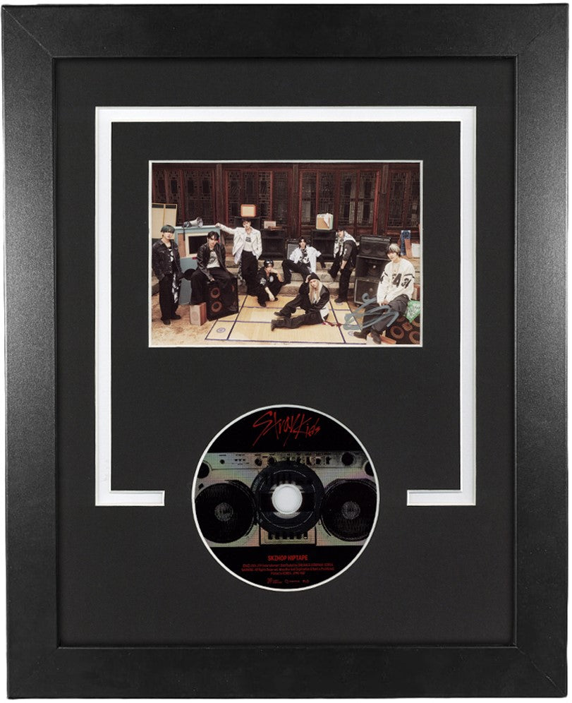 Hyunjin Signed Postcard Custom Framed Hop Stray Kids SKZHOP ACOA COA