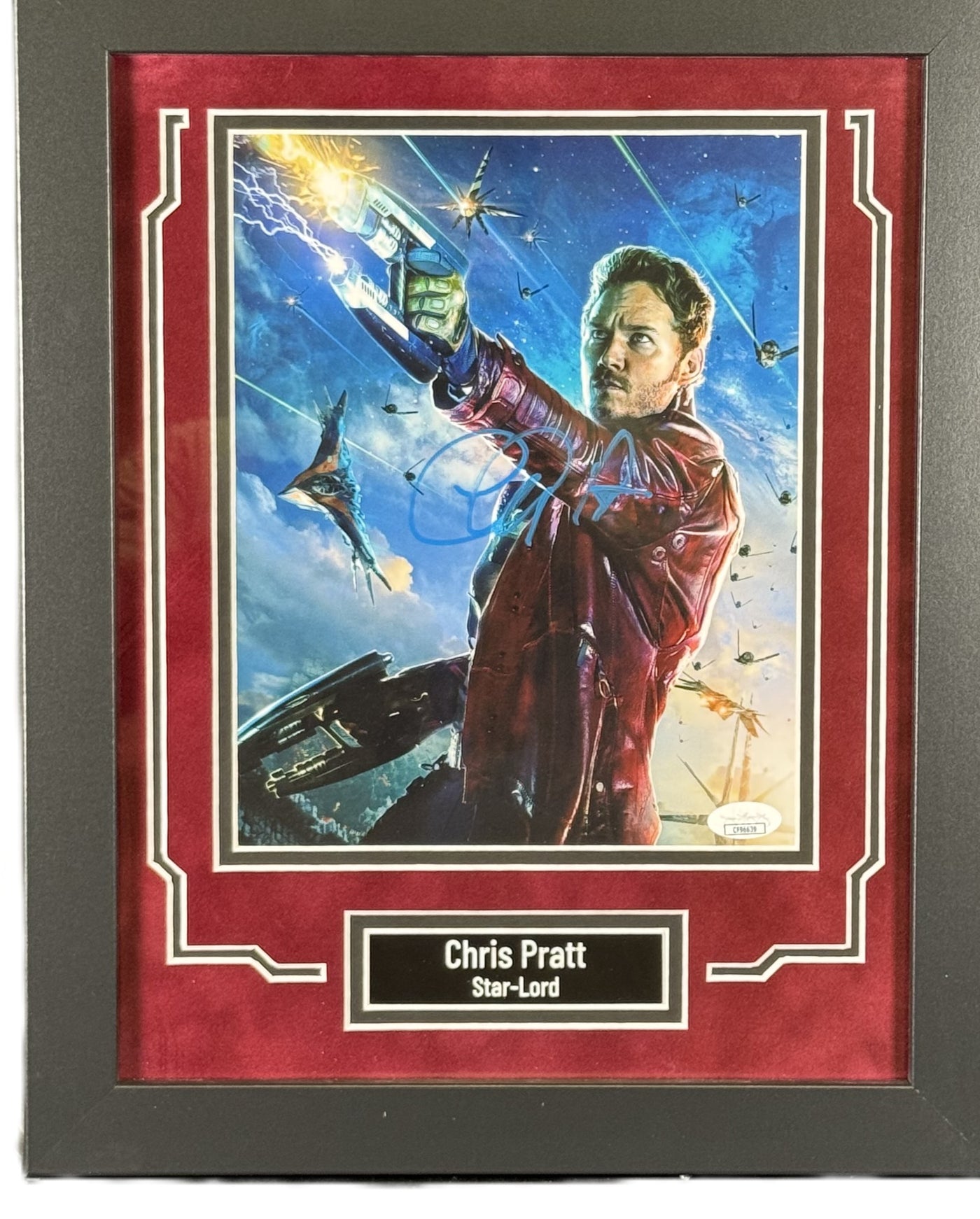 Chris Pratt Signed 8x10 Photo Custom Framed Guardians of the Galaxy Star-Lord JSA COA