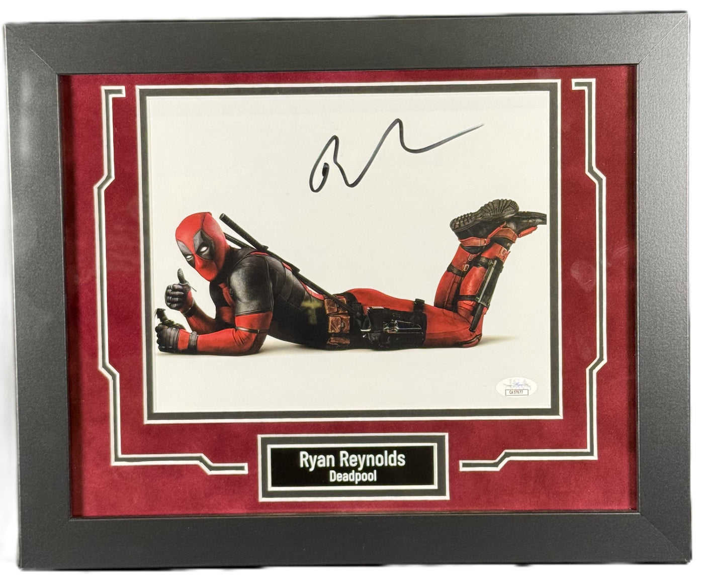 Ryan Reynolds Signed Custom Framed 8x10 Photo Deadpool Autographed JSA COA