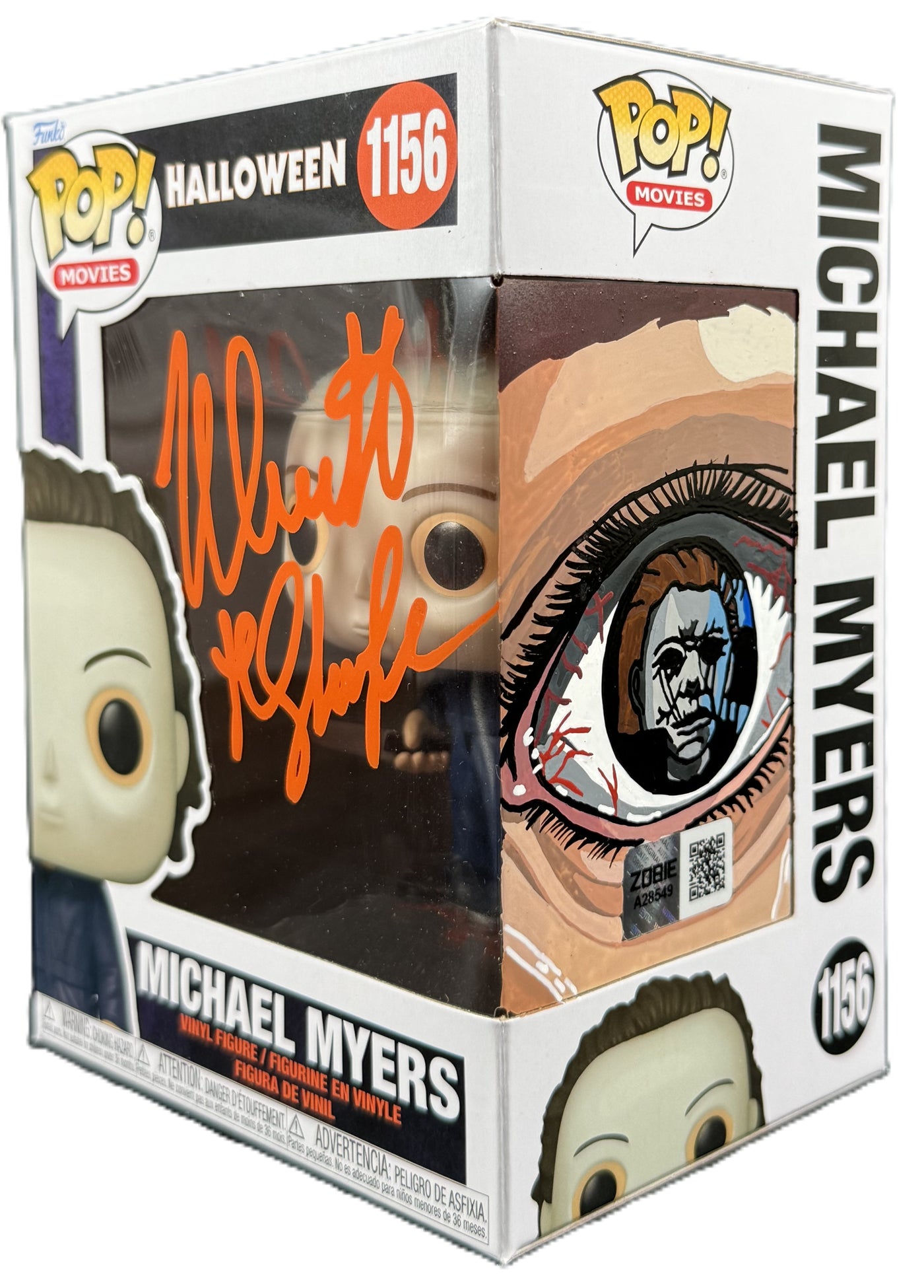 Nick Castle Signed Funko POP Halloween Michael Myers Sketched Autographed Zobie
