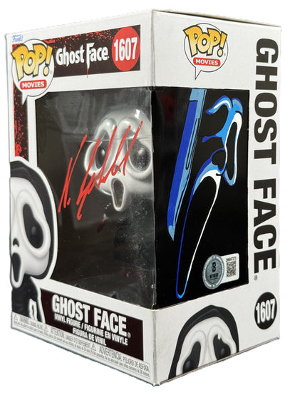 Neve Campbell Signed Funko Pop Ghost Face Sketched Autographed BAS COA