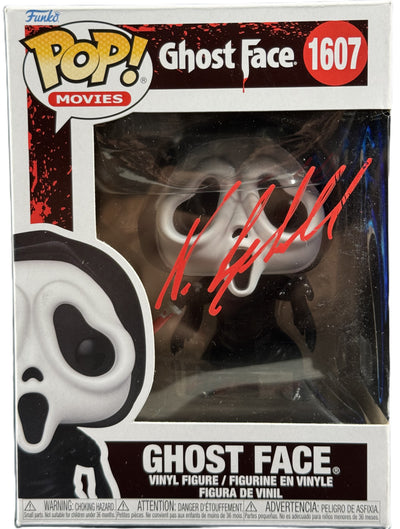 Neve Campbell Signed Funko Pop Ghost Face Sketched Autographed BAS COA