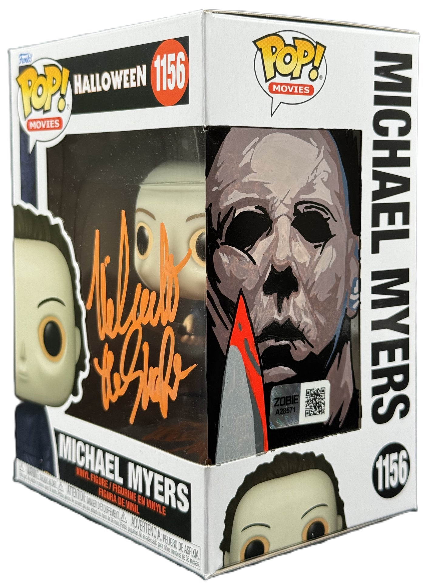 Nick Castle Signed Funko POP Halloween Michael Myers Sketched Autographed Zobie 2