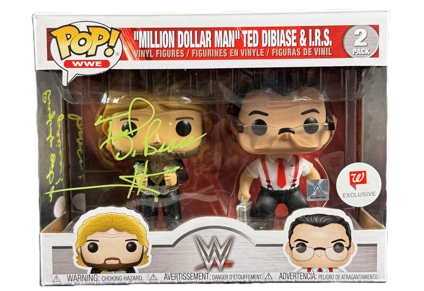 Ted DiBiase Signed Funko Pop WWE "The Million Dollar Man" Autographed JSA COA