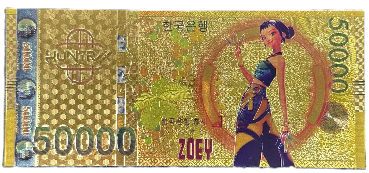K-Pop Demon Hunters Prop Bank Note- Rumi Jinu Zobie Exclusive