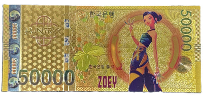 K-Pop Demon Hunters Prop Bank Note- Rumi Jinu Zobie Exclusive