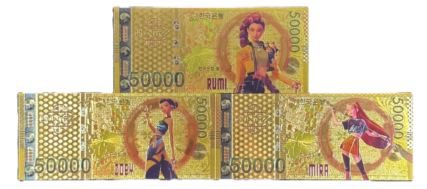 K-Pop Demon Hunters Prop Bank Note- Rumi Jinu Zobie Exclusive