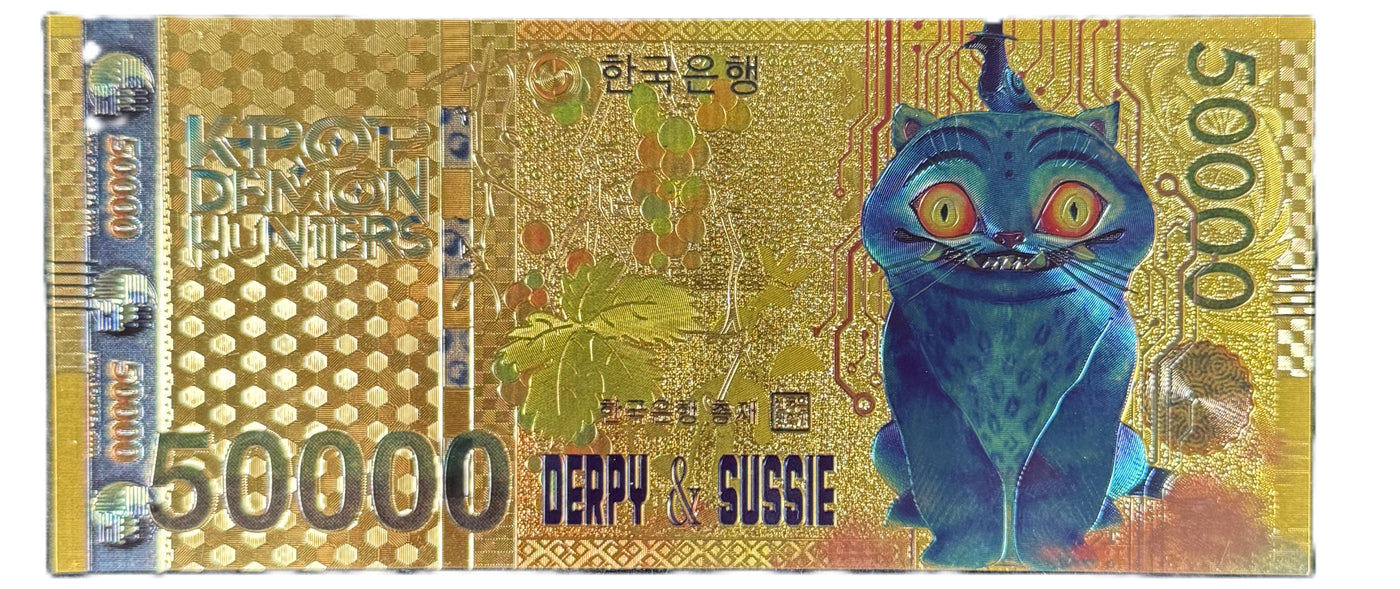 K-Pop Demon Hunters Prop Bank Note- Rumi Jinu Zobie Exclusive