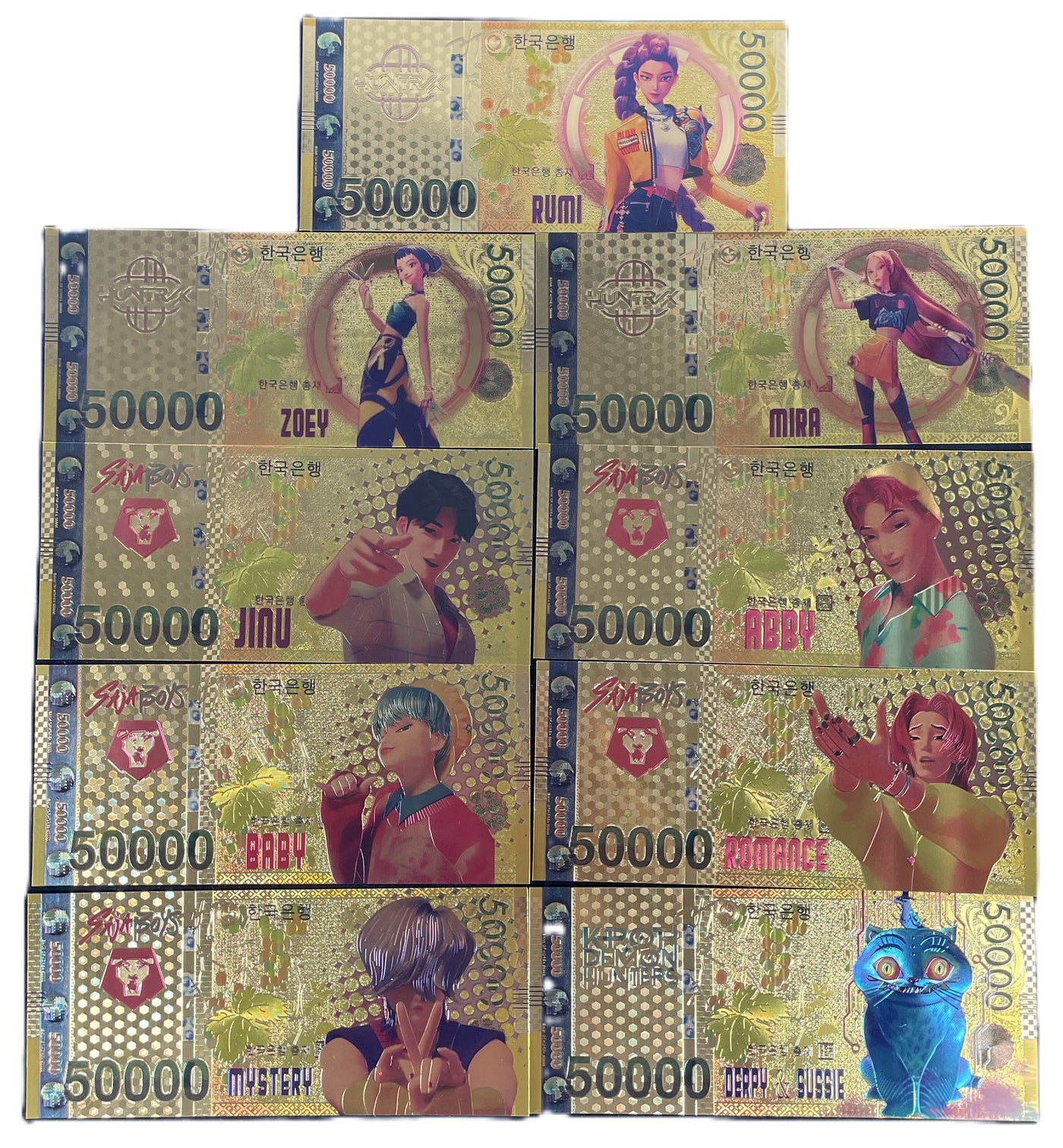 K-Pop Demon Hunters Prop Bank Note- Rumi Jinu Zobie Exclusive