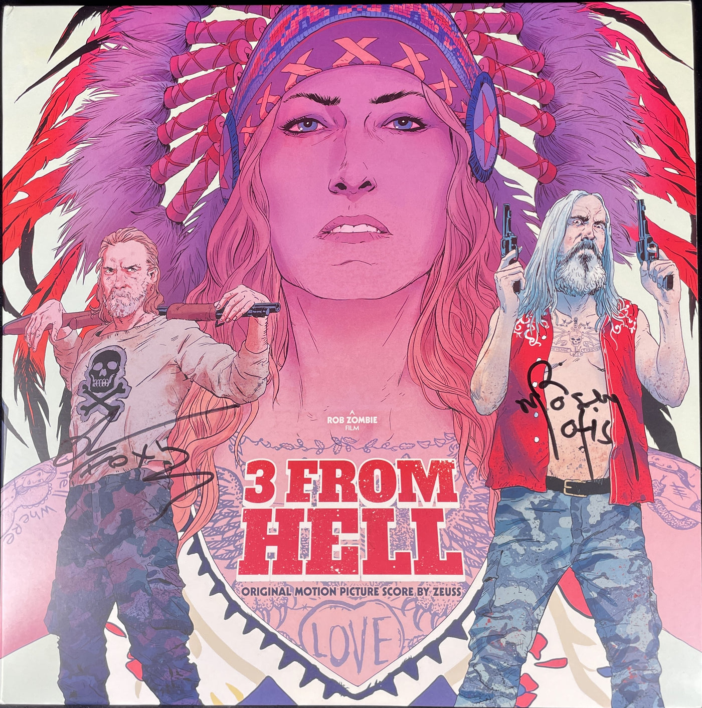 Bill Moseley & Richard Brake Signed 3 From Hell Vinyl Record Autographed JSA COA