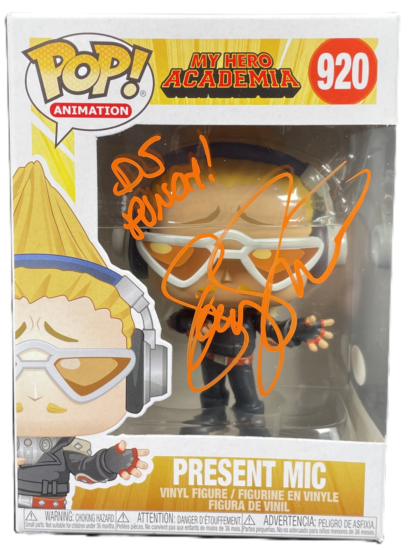 Sonny Strait Signed Funko POP My Hero Academia Present Mic Autographed JSA COA