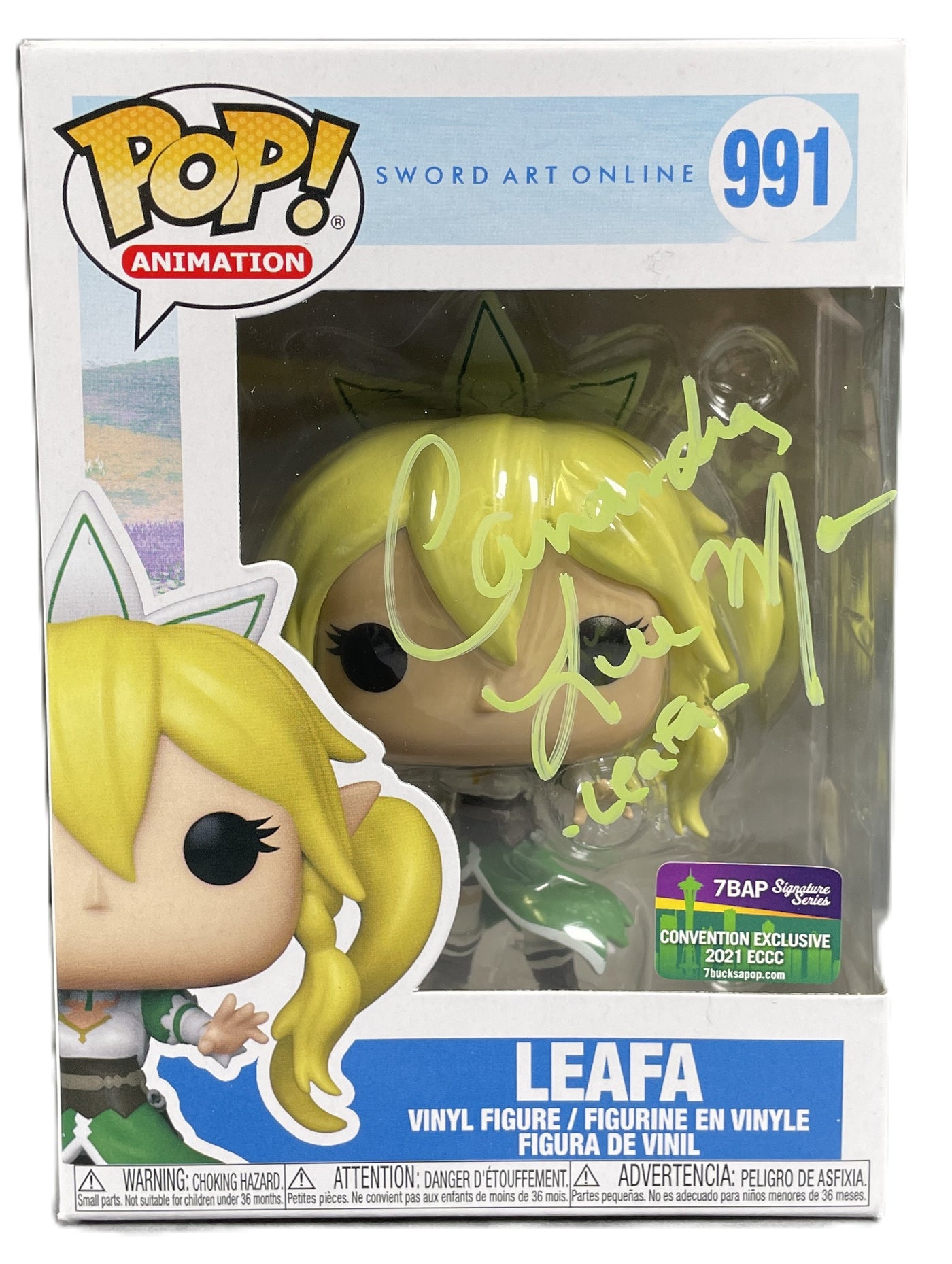 Cassandra Lee Morris Signed Funko Pop Sword Art Online Leafa #991 JSA COA