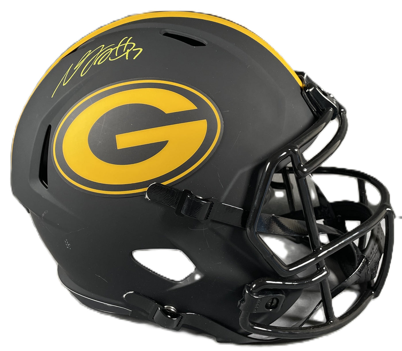 Davante Adams Signed Green Bay Packers F/S Eclipse Rep Helmet BAS COA