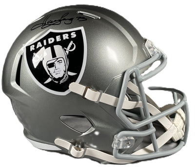 Howie Long Signed Oakland Raiders F/S Speed Helmet Autographed BAS COA