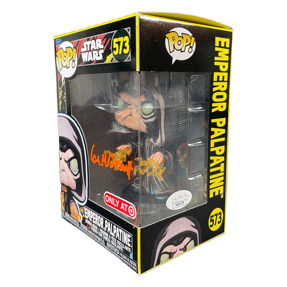 Ian McDiarmid Signed Funko POP Star Wars Emperor Palpatine BL Autographed JSA COA