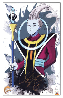 Image of Ian Sinclair Signed 11x17 Art Print Dragon Ball Z Whis Autographed JSA COA