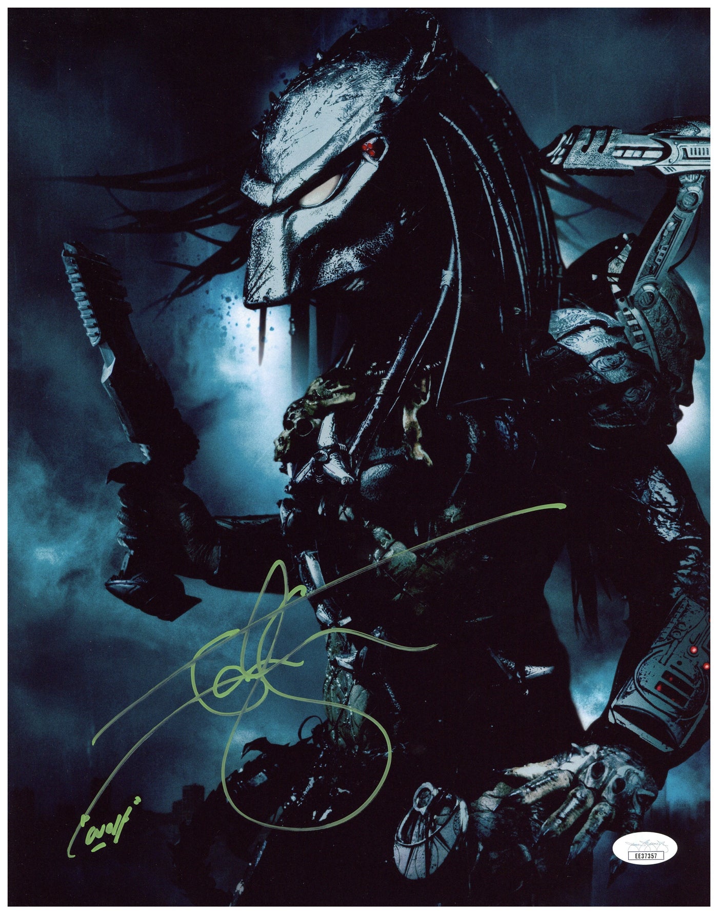 Ian Whyte Signed 11x14 Predator Photo Alien Vs Predator Autographed JSA COA