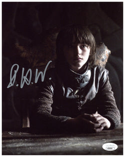 Image of Isaac Hempstead Wright Signed 8x10 Photo Game of Thrones Bran Stark Auto JSA COA