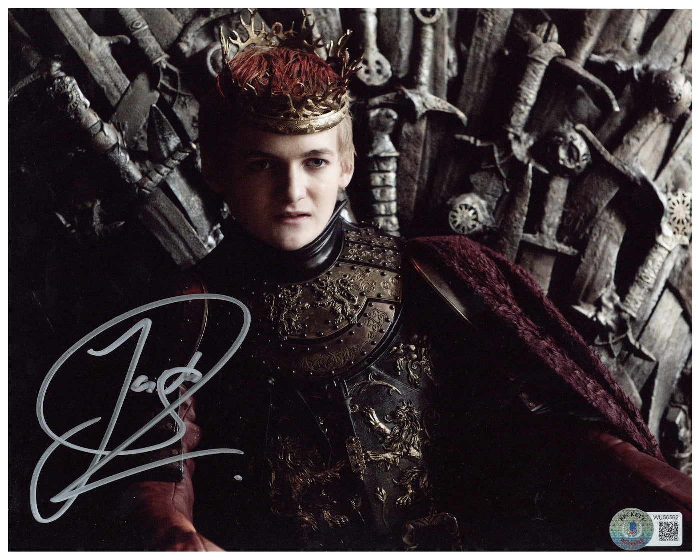 JACK GLEESON SIGNED 8X10 PHOTO GAME OF THRONES JOFFREY AUTOGRAPHED BAS 2