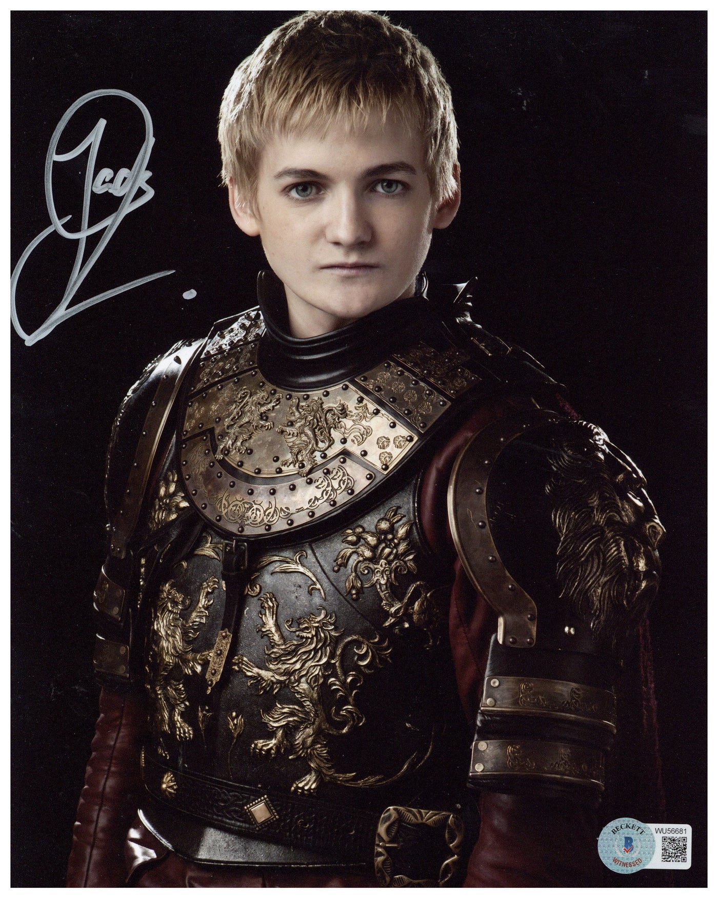JACK GLEESON SIGNED 8X10 PHOTO GAME OF THRONES JOFFREY AUTOGRAPHED BAS 6