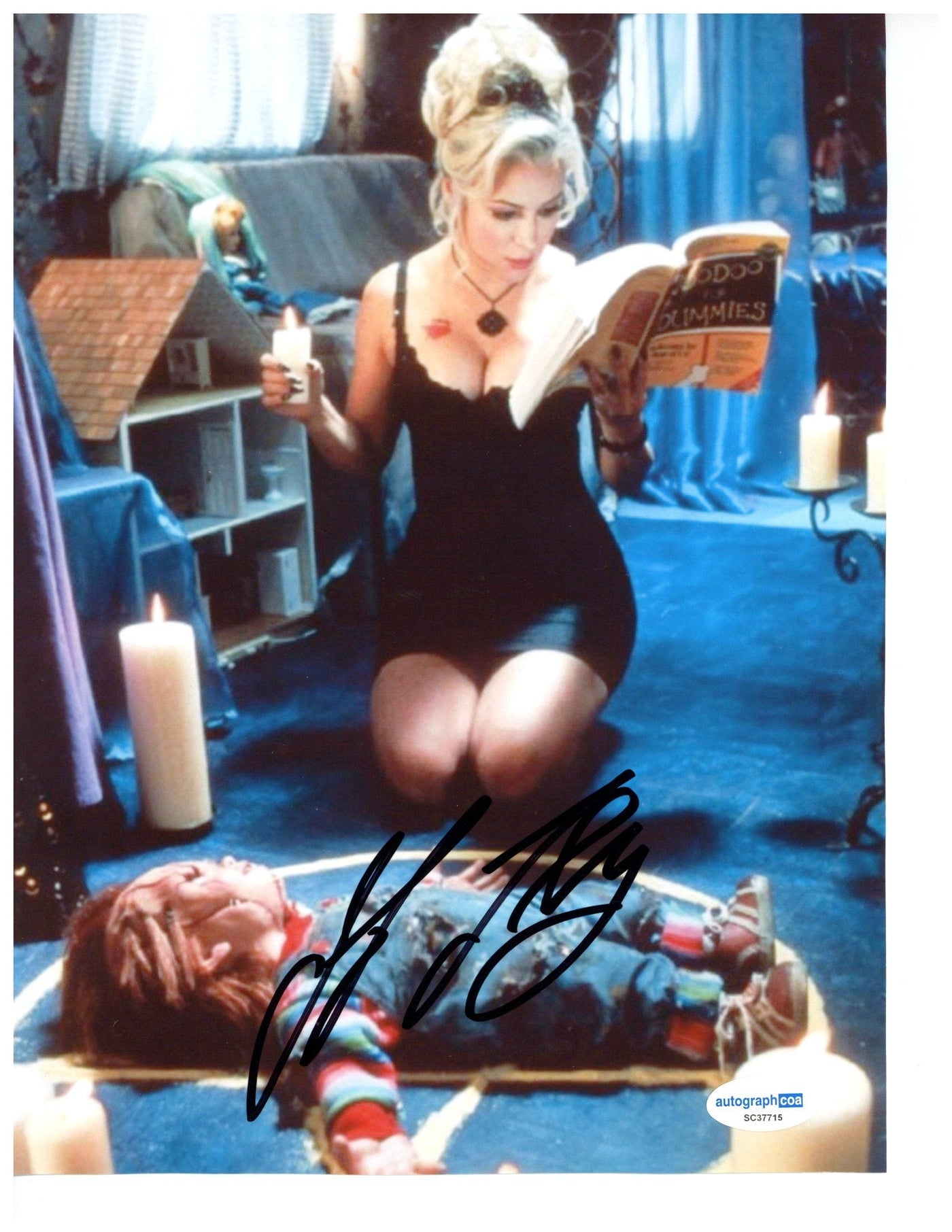 JENNIFER TILLY SIGNED 8.5X11 PHOTO BRIDE OF CHUCKY AUTHENTIC AUTOGRAPHED ACOA