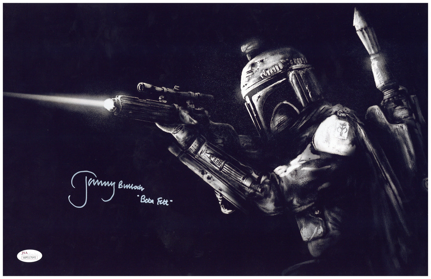 JEREMY BULLOCH Signed 11x17 Photo Star Wars Boba Fett Autographed JSA COA 2