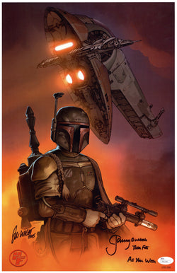 Image of JEREMY BULLOCH Signed 11x17 Photo Star Wars Boba Fett Autographed JSA COA 6