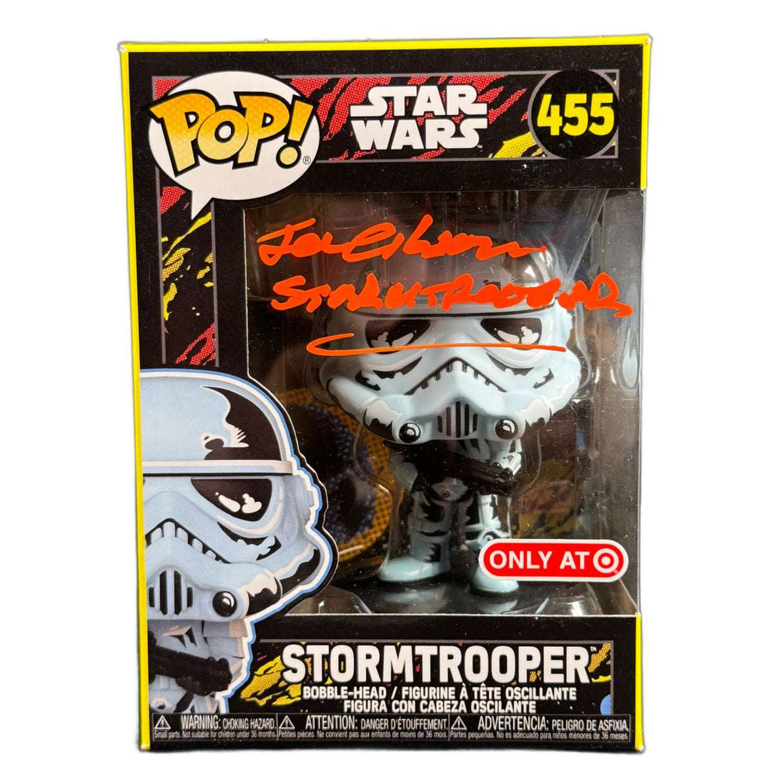 JOE GIBSON Signed Funko POP Star Wars Stormtrooper Autographed JSA COA