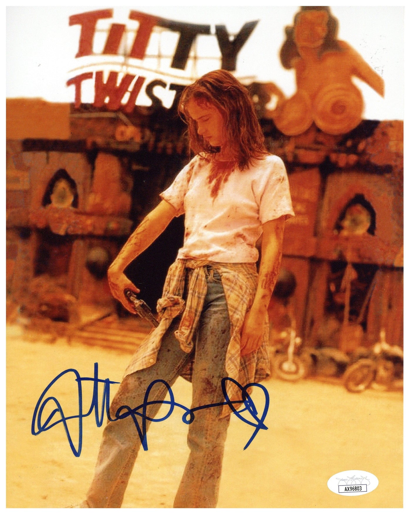 JULIETTE LEWIS SIGNED 8X10 PHOTO From Dusk Till Dawn AUTOGRAPHED JSA COA