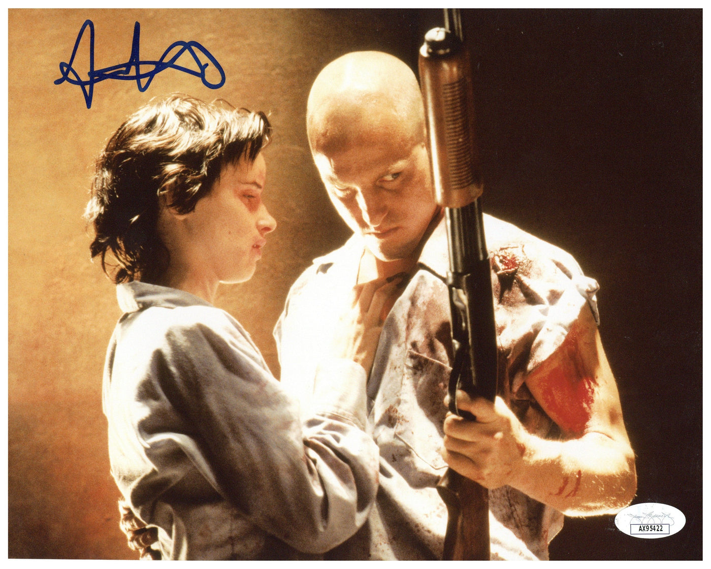 JULIETTE LEWIS SIGNED 8X10 PHOTO NATURAL BORN KILLERS AUTOGRAPHED JSA 2