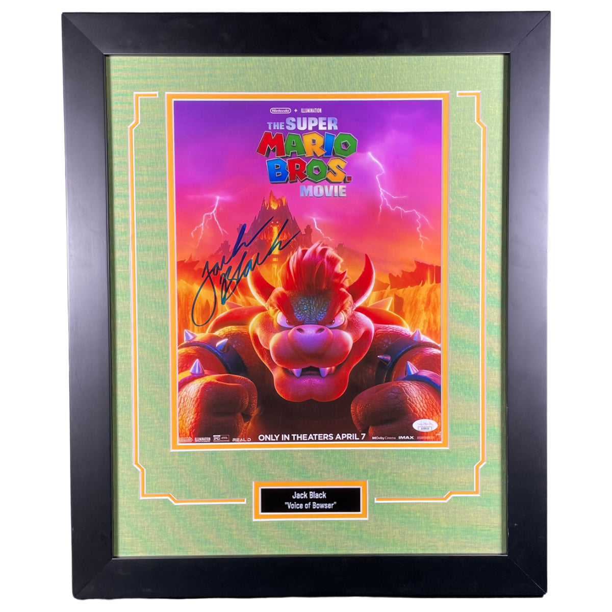 Jack Black Signed 11x14 Framed Photo Super Mario Bros. Bowser Autographed JSA COA